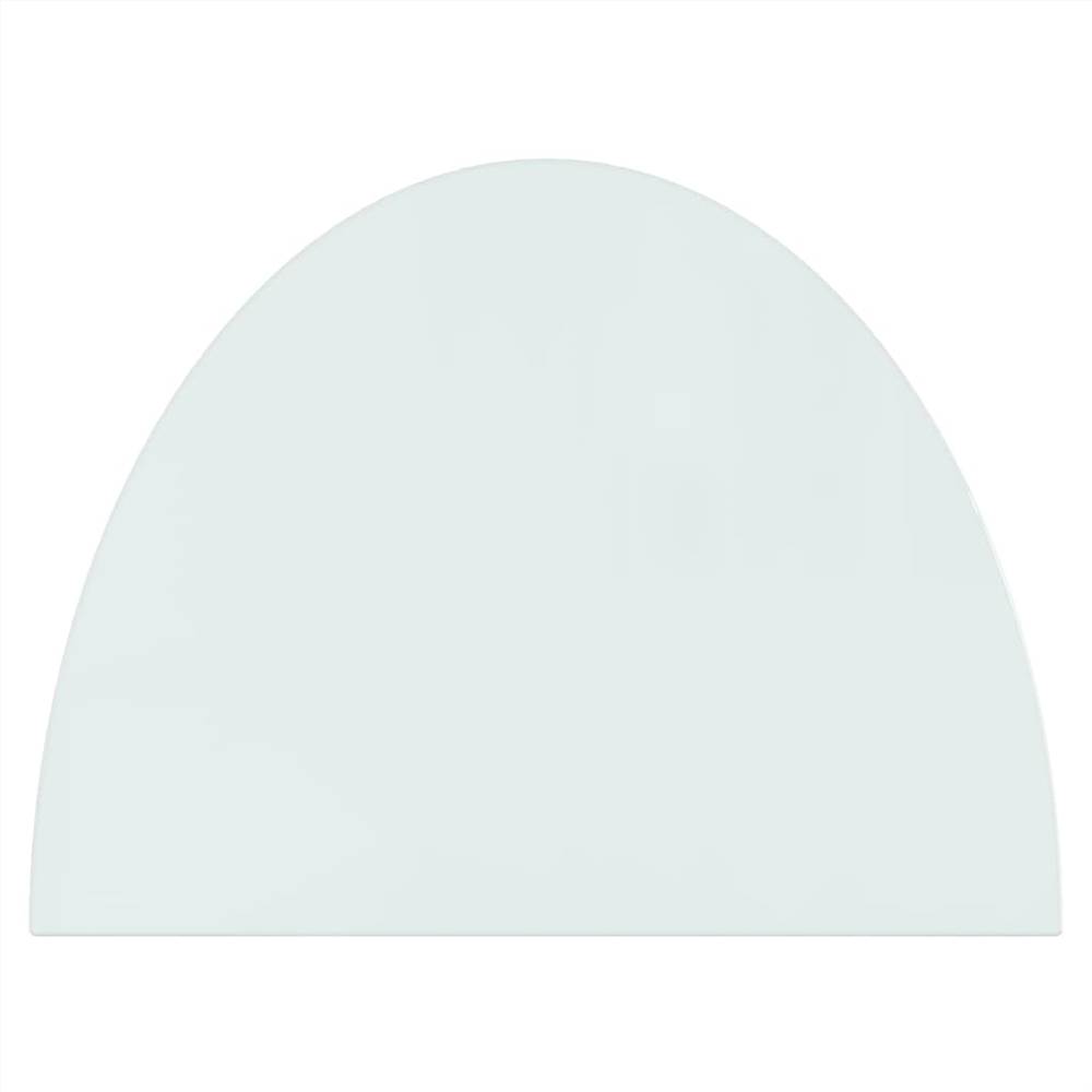 Fireplace Glass Plate Half Round 800x600 mm