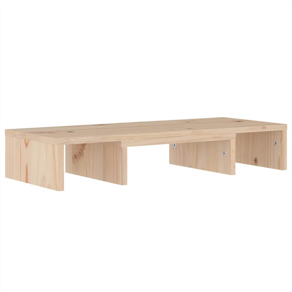Monitor Stand 60x24x10.5 Cm Solid Wood Pine 14 Monitor Stand 60x24x10.5 cm Solid Wood Pine