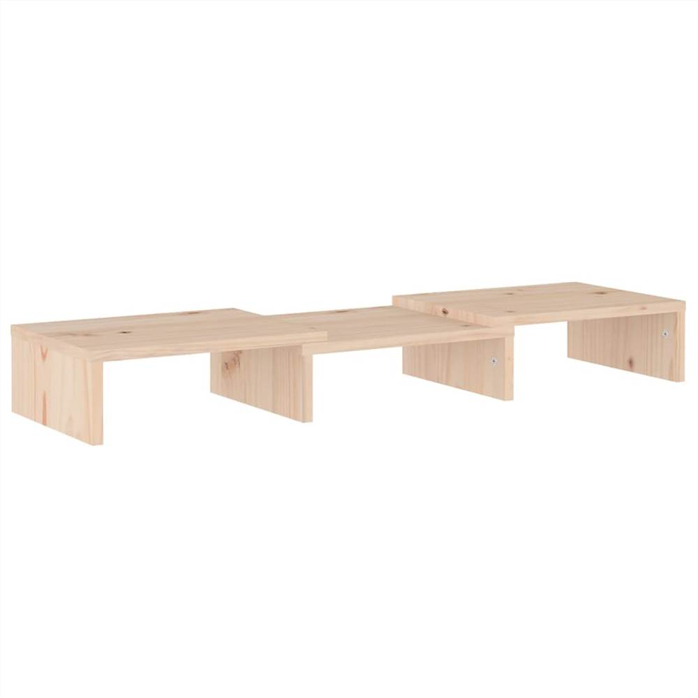 Monitor Stand 60x24x10.5 Cm Solid Wood Pine 15 Monitor Stand 60x24x10.5 cm Solid Wood Pine