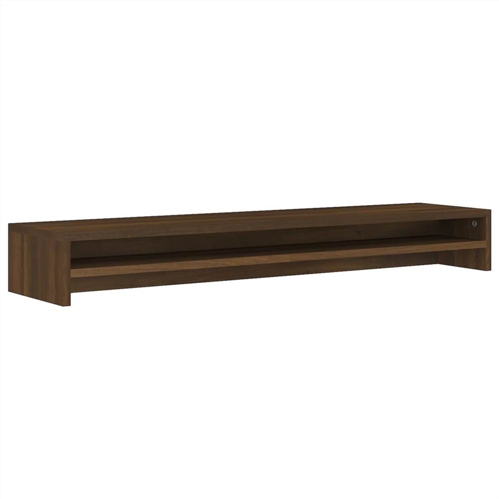Monitor Stand Brown Oak 100x24x13 Cm Engineered Wood 13 Monitor Stand Brown Oak 100x24x13 cm Engineered Wood