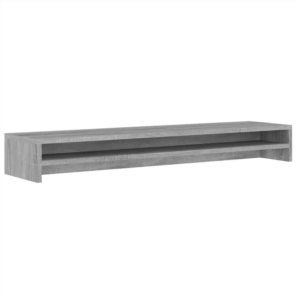 Monitor Stand Grey Sonoma 100x24x13 Cm Engineered Wood 13 Monitor Stand Grey Sonoma 100x24x13 cm Engineered Wood