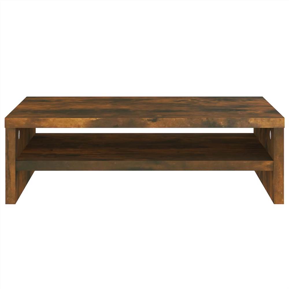 Monitor Stand Smoked Oak 42x24x13 Cm Engineered Wood 15 Monitor Stand Smoked Oak 42x24x13 cm Engineered Wood