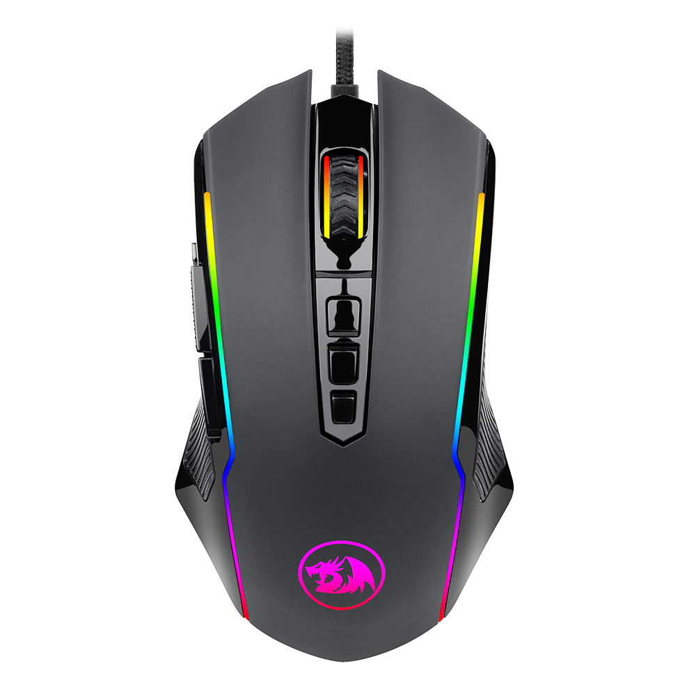 Redragon M910-K  RGB Wired Gaming Mouse 8000 DPI 9 Buttons Programmable with Rapid-Fire Button - Black