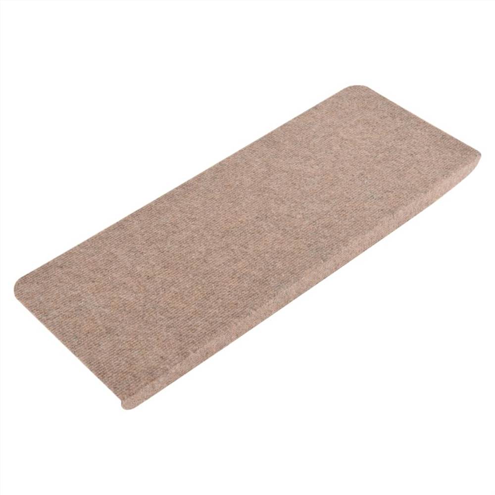 Self-adhesive Stair Mats 15 pcs 65x28 cm Beige