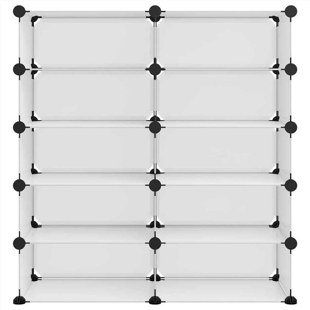 Shoe Rack Transparent 84x32x88.5 Cm PP 14 Shoe Rack Transparent 84x32x88.5 cm PP