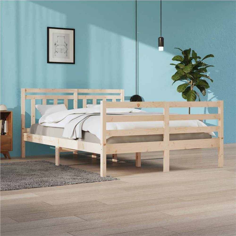 

Bed Frame Solid Wood 160x200 cm