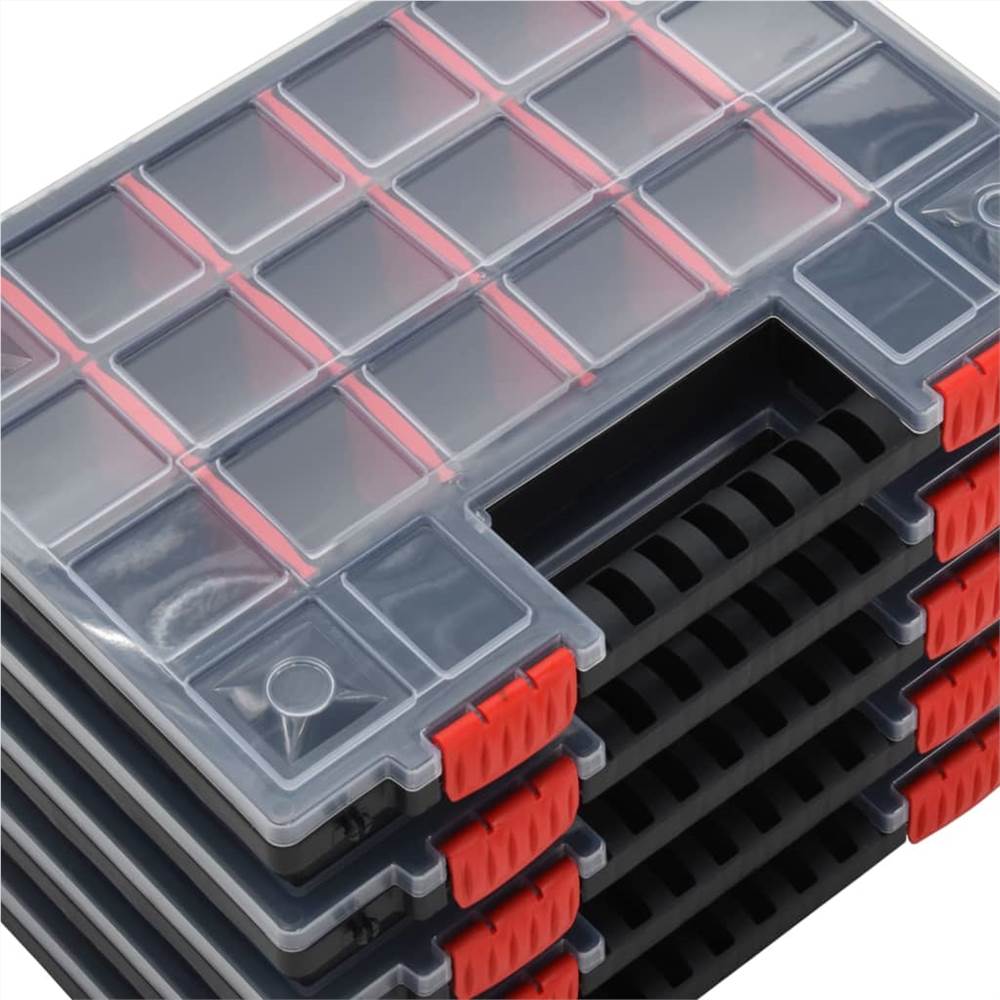 Assortment Boxes 5 pcs 34.5x25x5 cm Polypropylene