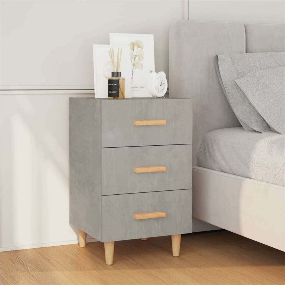 

Bedside Cabinet Concrete Grey 40x40x66 cm Engineered Wood