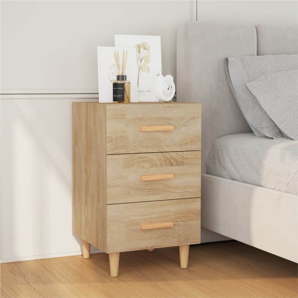 

Bedside Cabinet Sonoma Oak 40x40x66 cm Engineered Wood