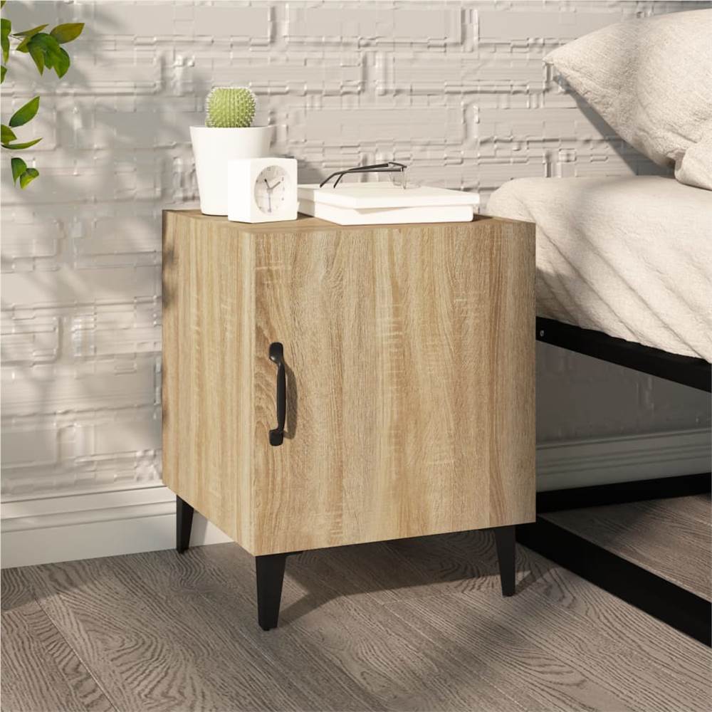 Bedside Cabinets 2 pcs Sonoma Oak Engineered Wood