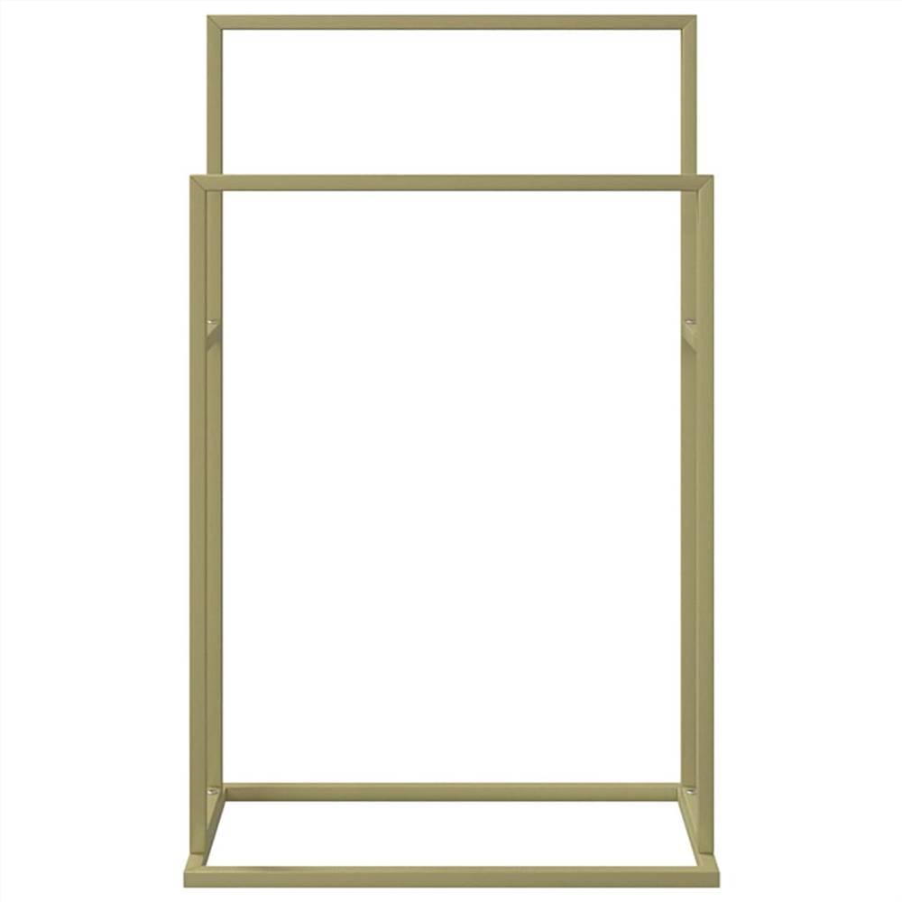 Freestanding Towel Rack Gold 48x24x78.5 cm Iron