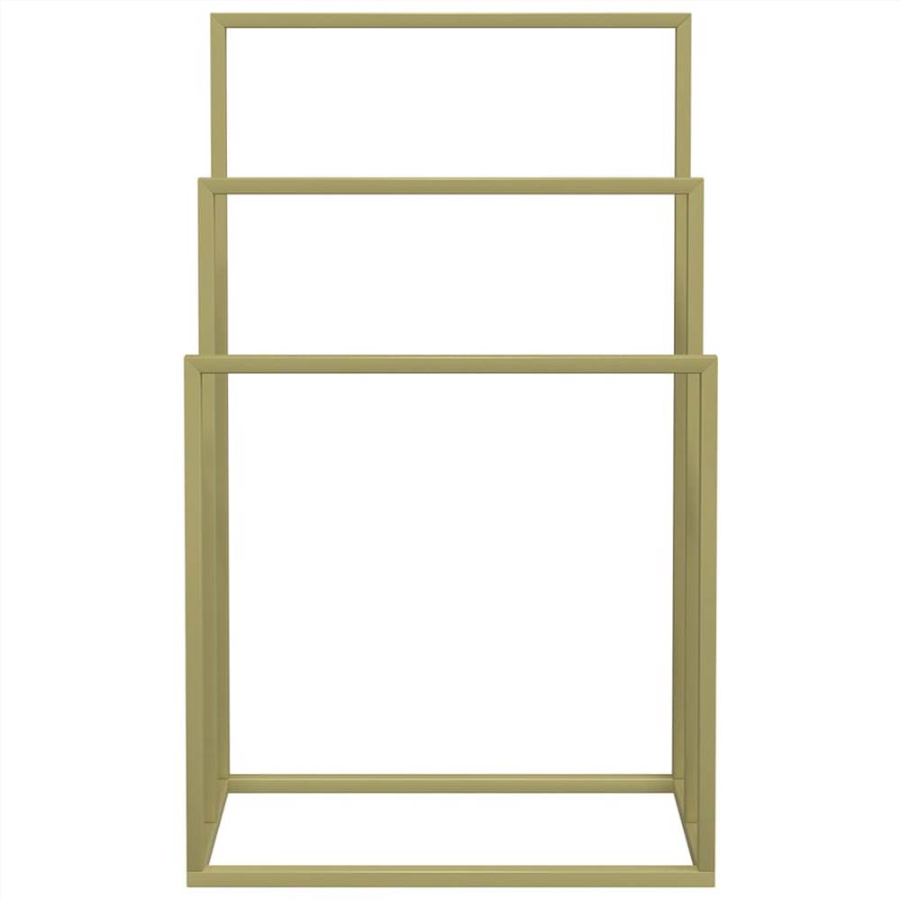 Freestanding Towel Rack Gold 48x24x79 cm Iron