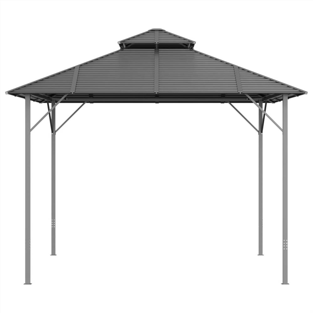 Gazebo with Double Roof 3x3 m Anthracite