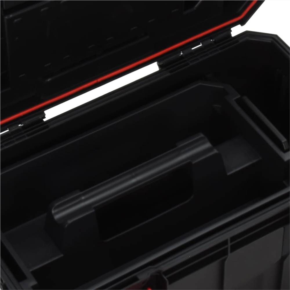 Tool Box Black And Red 45x28x26.5 Cm 15 Tool Box Black and Red 45x28x26.5 cm