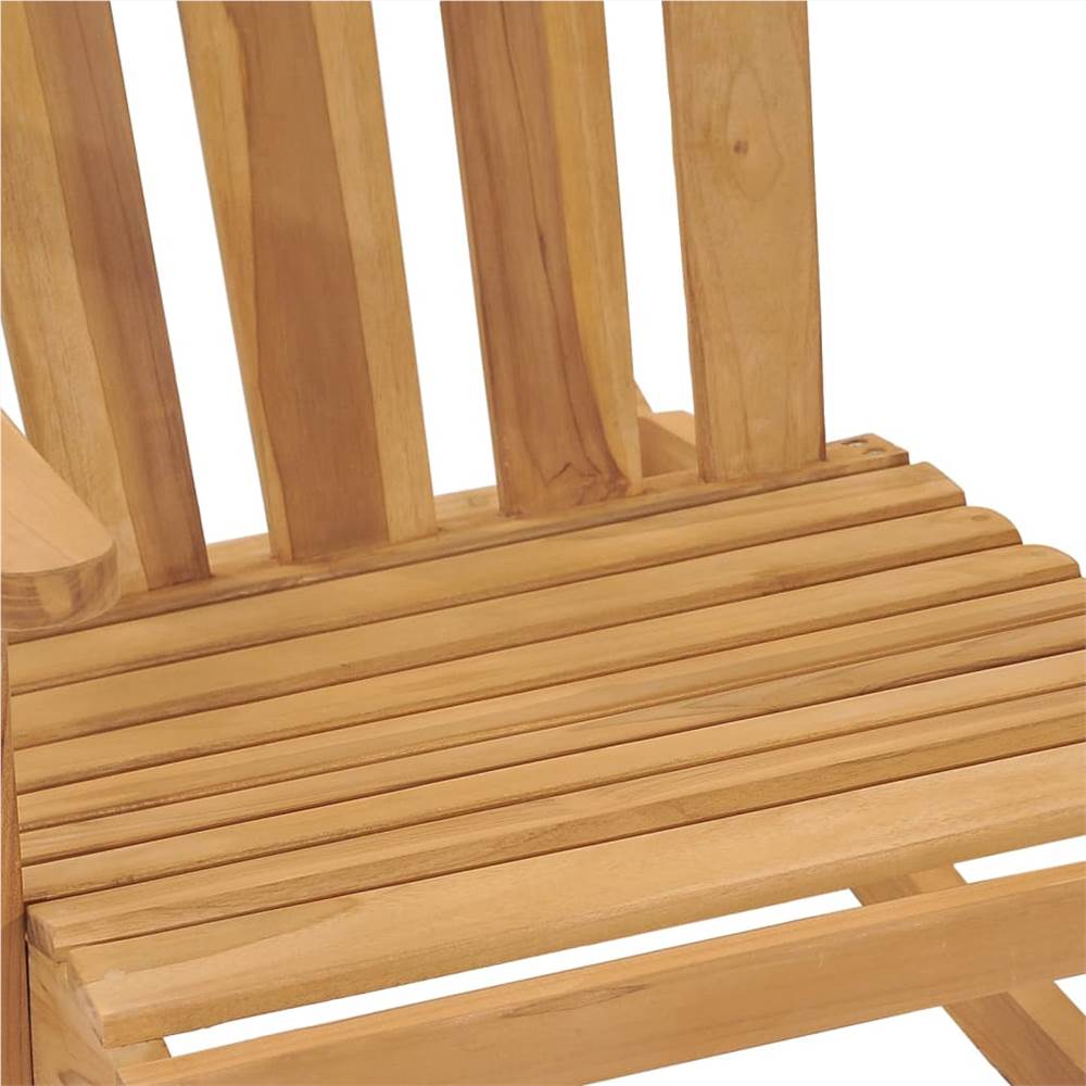 Adirondack Rocking Chairs 2 pcs Solid Wood Teak