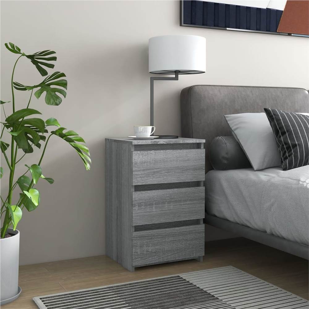 

Bed Cabinets 2 pcs Grey Sonoma 40x35x62.5 cm Engineered Wood