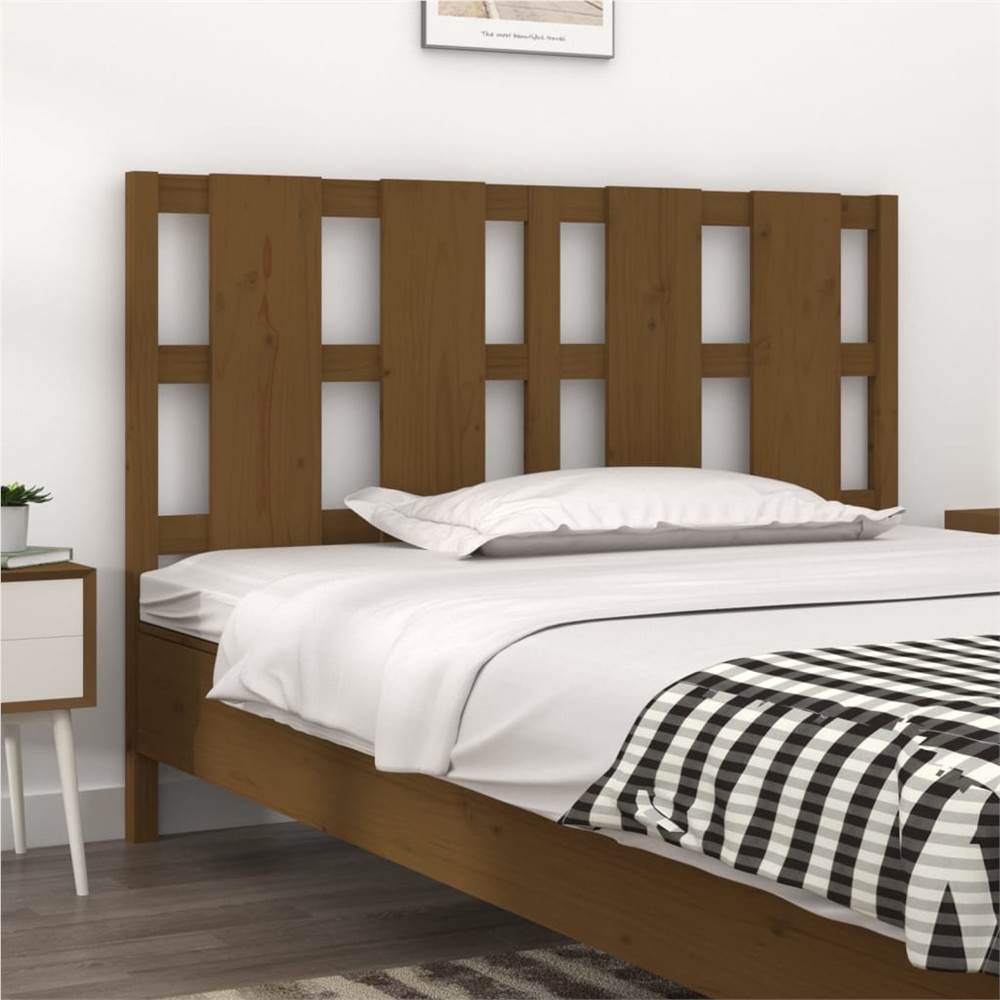 

Bed Headboard Honey Brown 125.5x4x100 cm Solid Wood Pine