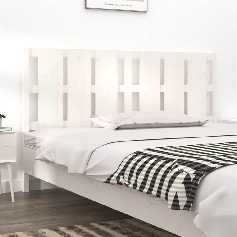 

Bed Headboard White 185.5x4x100 cm Solid Wood Pine
