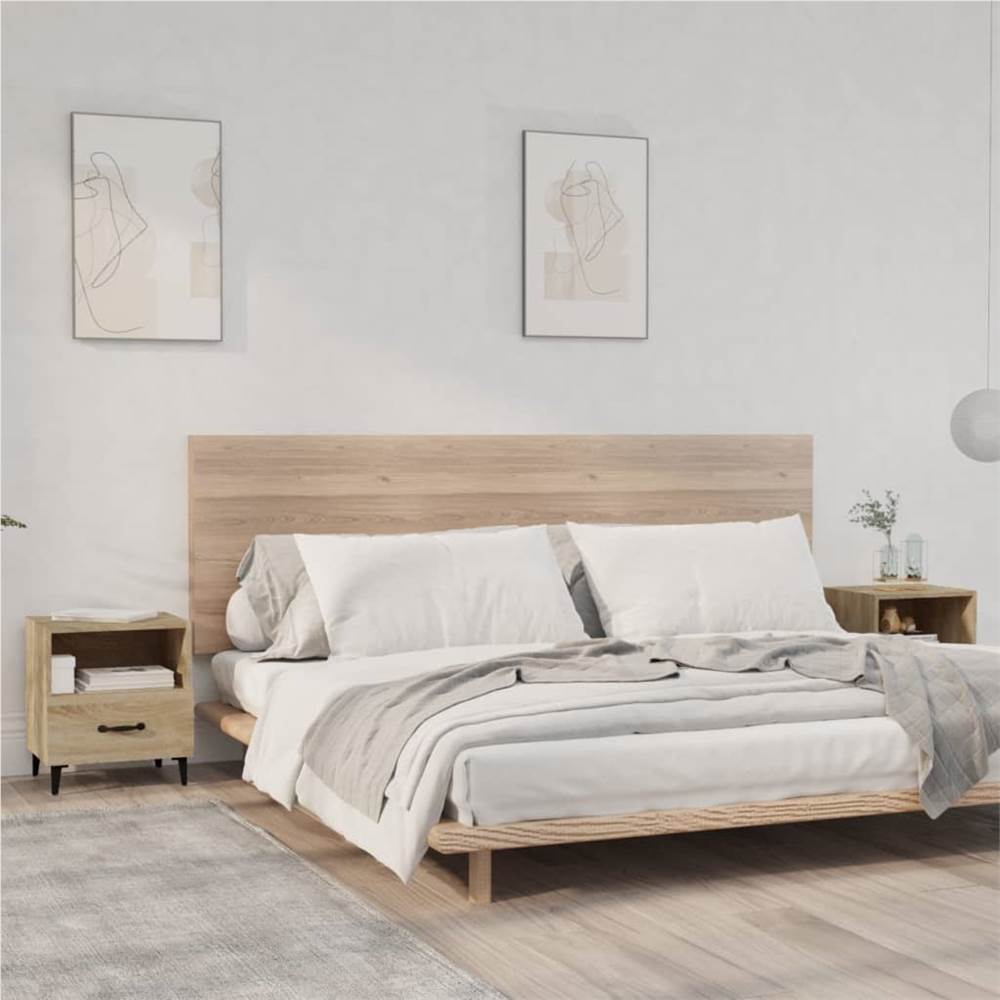 Bedside Cabinets 2 pcs Sonoma Oak Engineered Wood