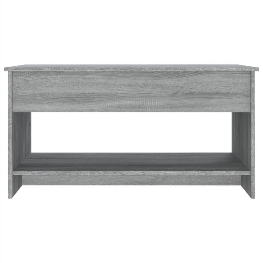 Coffee Table Grey Sonoma 102x50x52.5 cm Engineered Wood