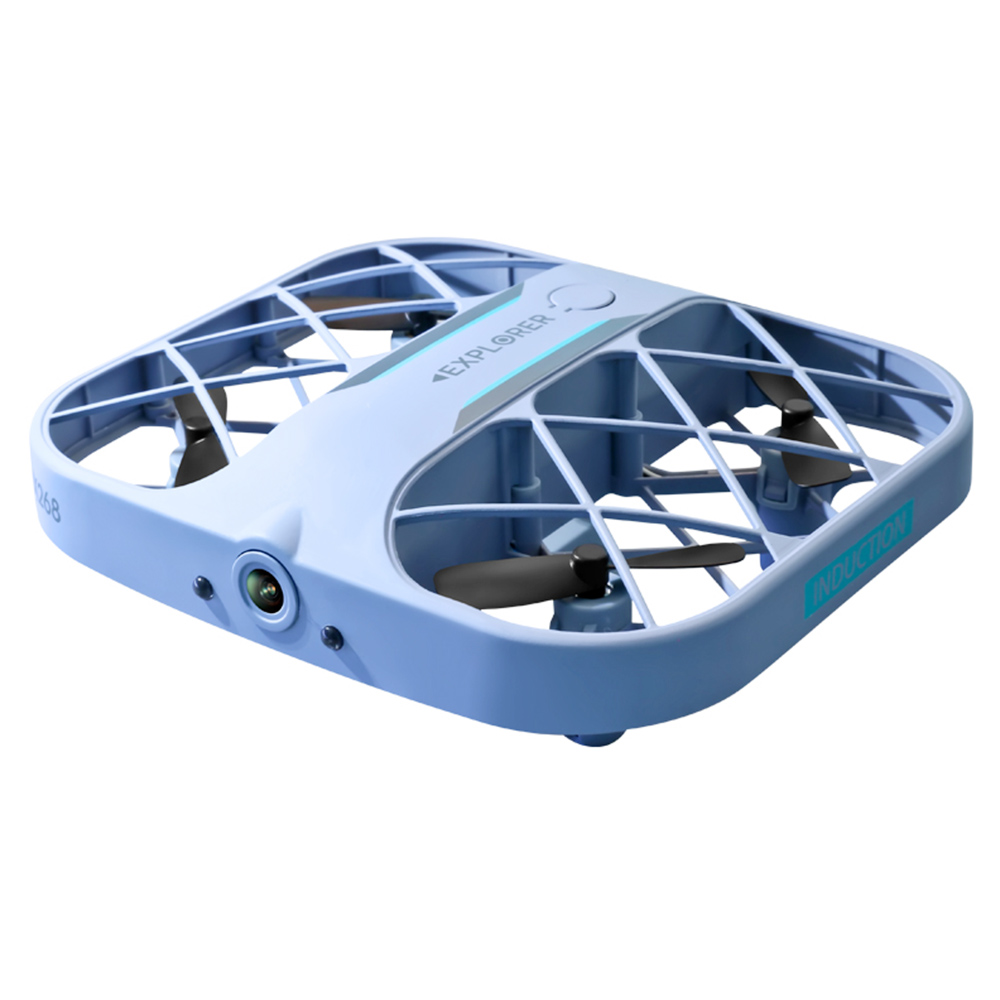 JJRC H107 6K HD kamera WiFi FPV Mini RC Drone kettős sebességű fej nélküli magasságtartási mód kék - 2 elem