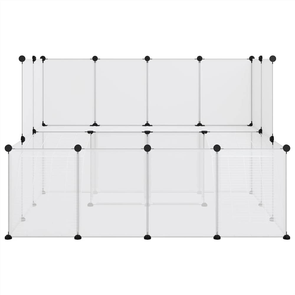 Small Animal Cage Transparent 143x107x93 cm PP and Steel