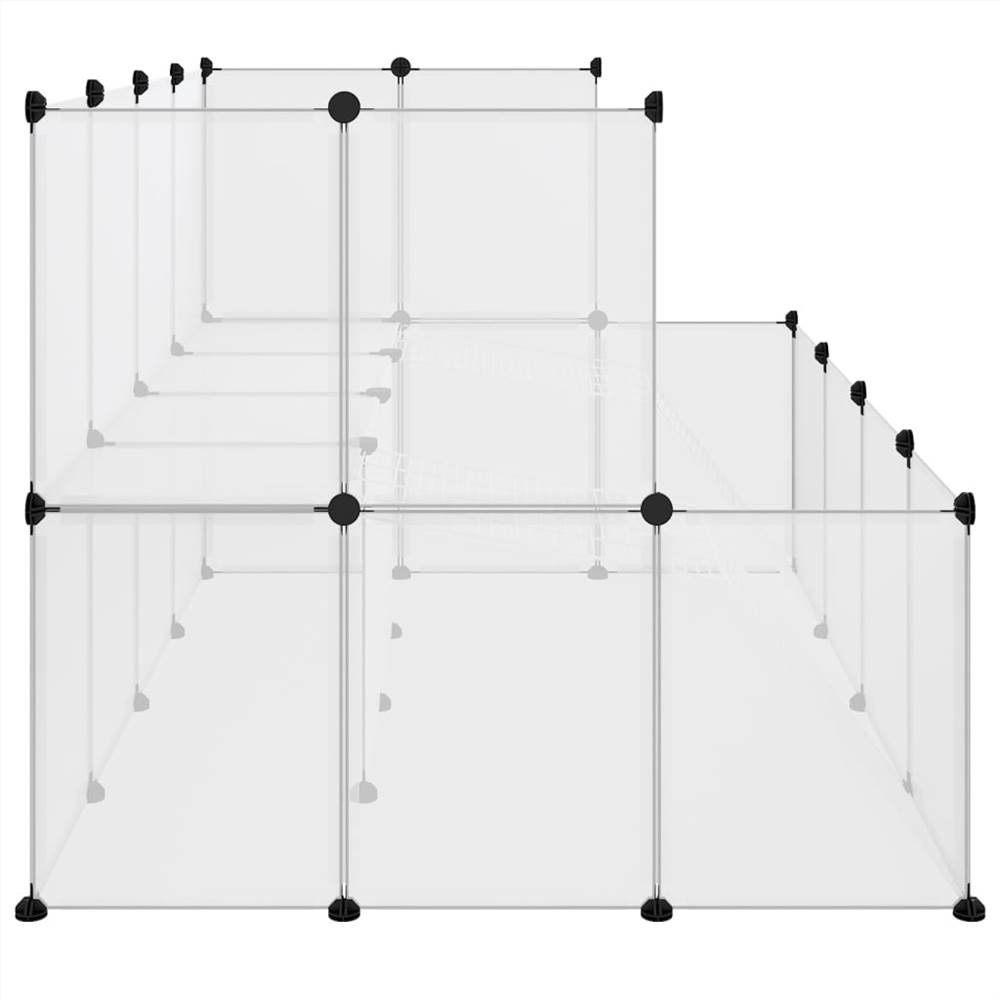 Small Animal Cage Transparent 143x107x93 cm PP and Steel
