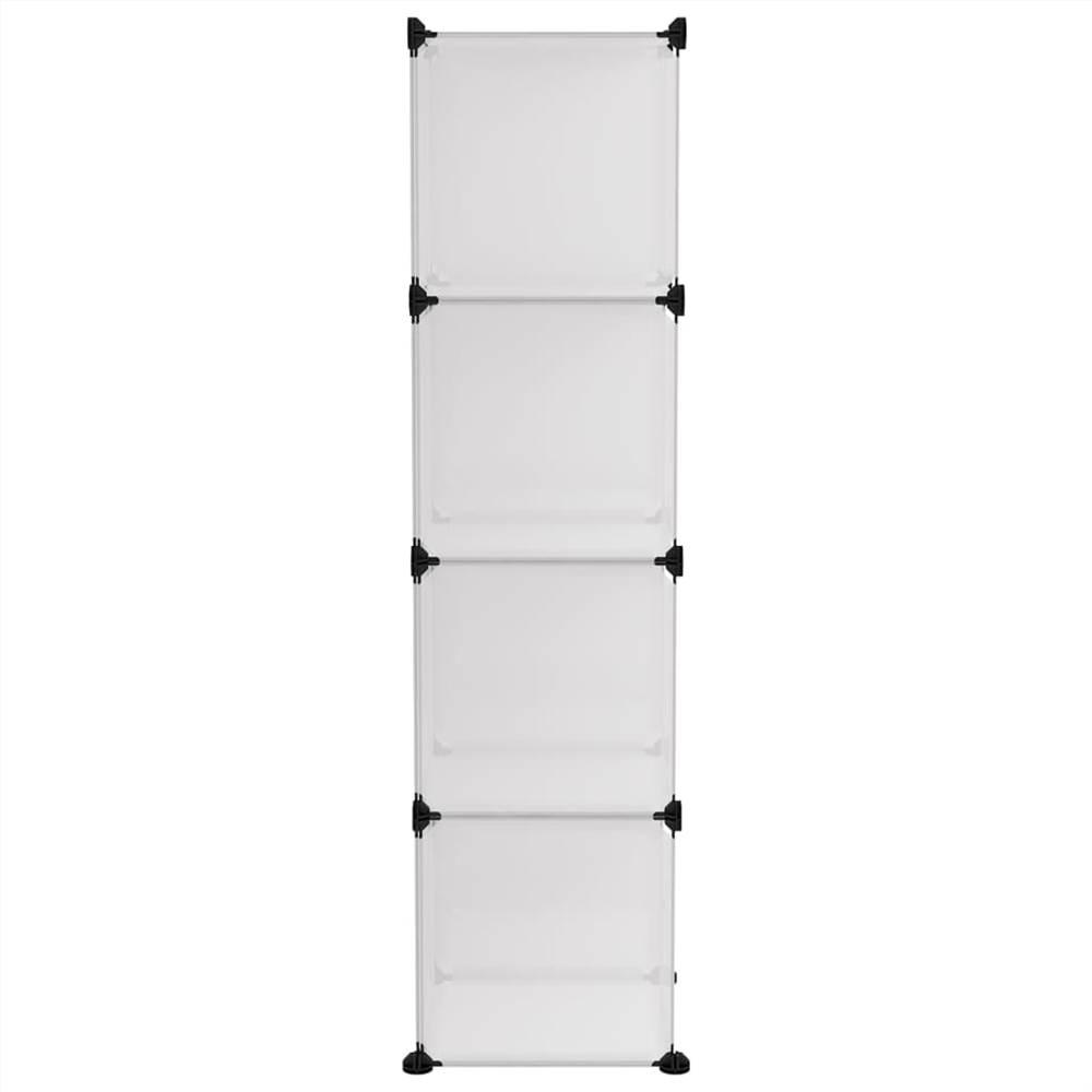 Storage Cube Organiser with 12 Cubes Transparent PP