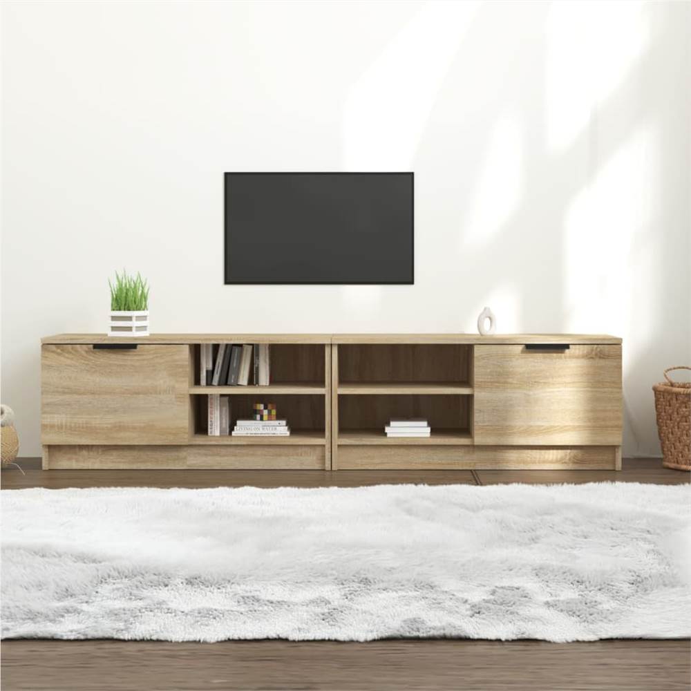 

TV Cabinets 2 pcs Sonoma Oak 80x35x36.5 cm Engineered Wood
