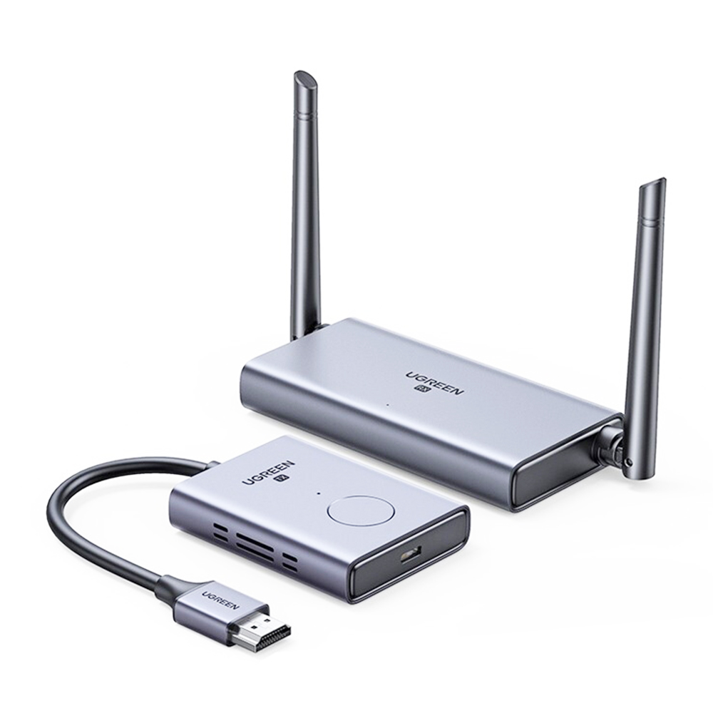 مجموعة جهاز إرسال واستقبال الفيديو اللاسلكي HDMI من Ugreen 5G 50M ، دونغل للعرض لأجهزة التلفاز والكمبيوتر الشخصي PS5 / 4