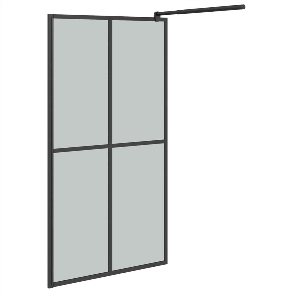 Walk-in Shower Screen 118x190 cm Dark Tempered Glass