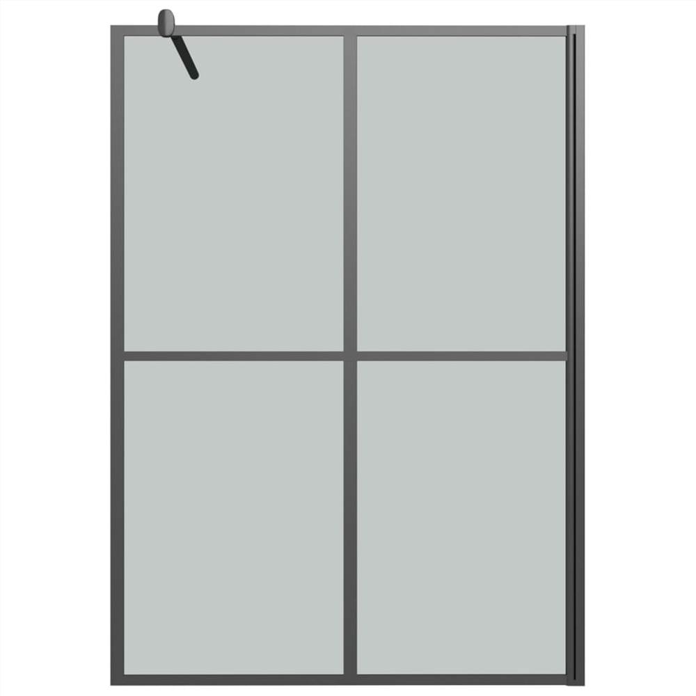 Walkin Shower Screen 140x195 cm Dark Tempered Glass
