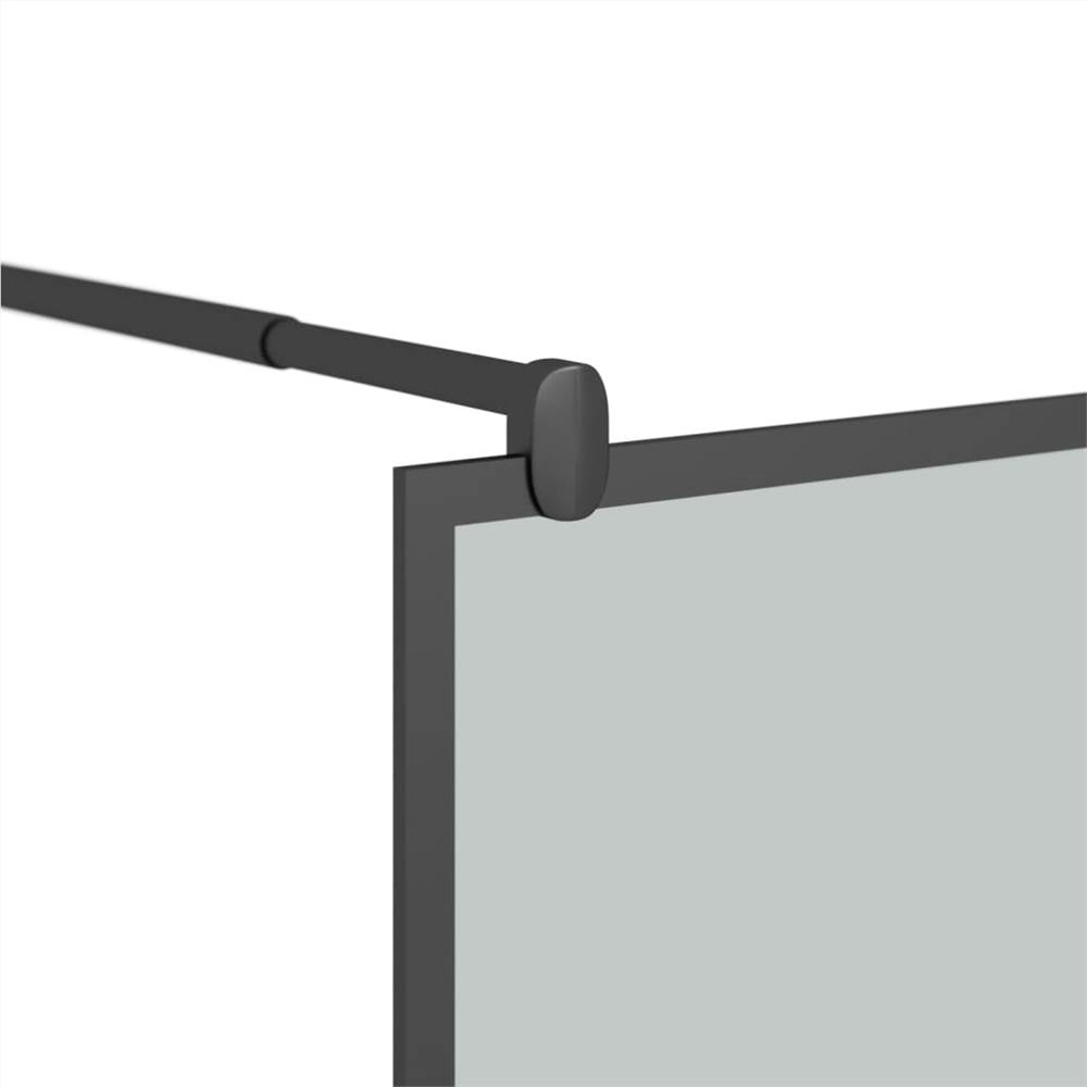 Walk-in Shower Screen 90x195cm Dark Tempered Glass