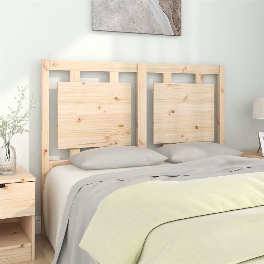 Bed Headboard 125.5x4x100 cm Solid Pine Wood