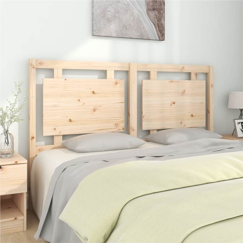 Bed Headboard 155.5x4x100 cm Solid Pine Wood