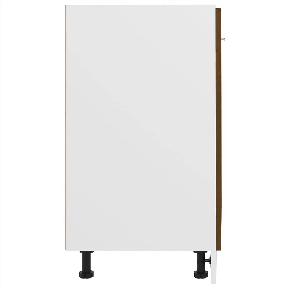 Bottom Cabinet Brown Oak 60x46x81.5 cm Engineered Wood