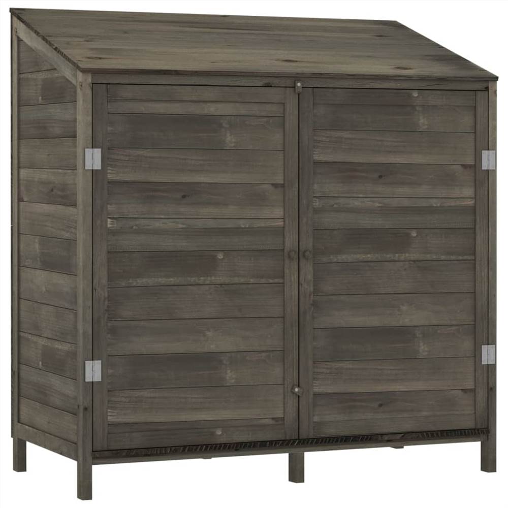 Garden Shed Anthracite 102x52x112 cm Solid Wood Fir
