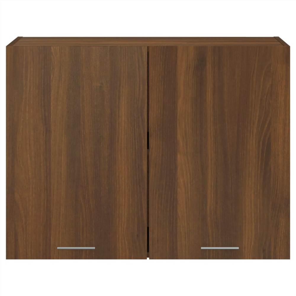 Hanging Cabinet Brown Oak 80x31x60 cm Engineered Wood