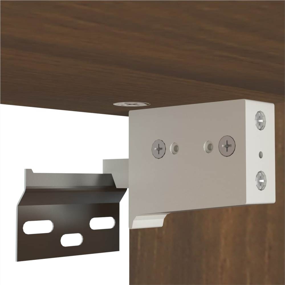 Hanging Cabinet Brown Oak 80x31x60 cm Engineered Wood