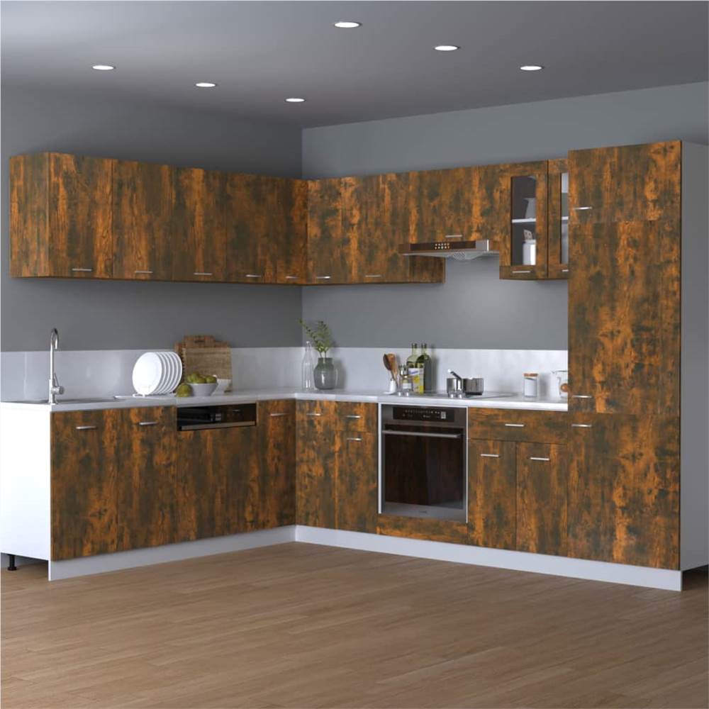 Hanging Cabinet Smoked Oak 80x31x60 Cm Engineered Wood 8 Hanging Cabinet Smoked Oak 80x31x60 cm Engineered Wood