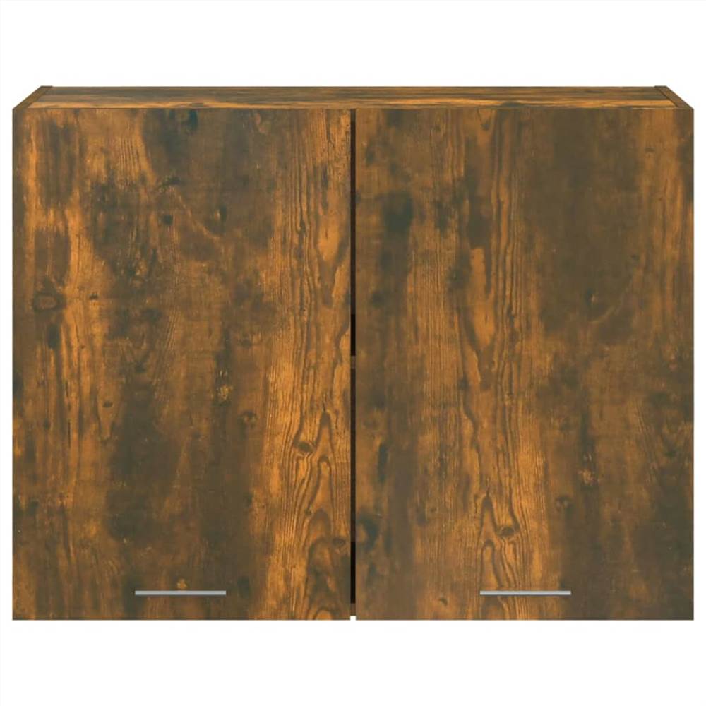 Hanging Cabinet Smoked Oak 80x31x60 Cm Engineered Wood 10 Hanging Cabinet Smoked Oak 80x31x60 cm Engineered Wood