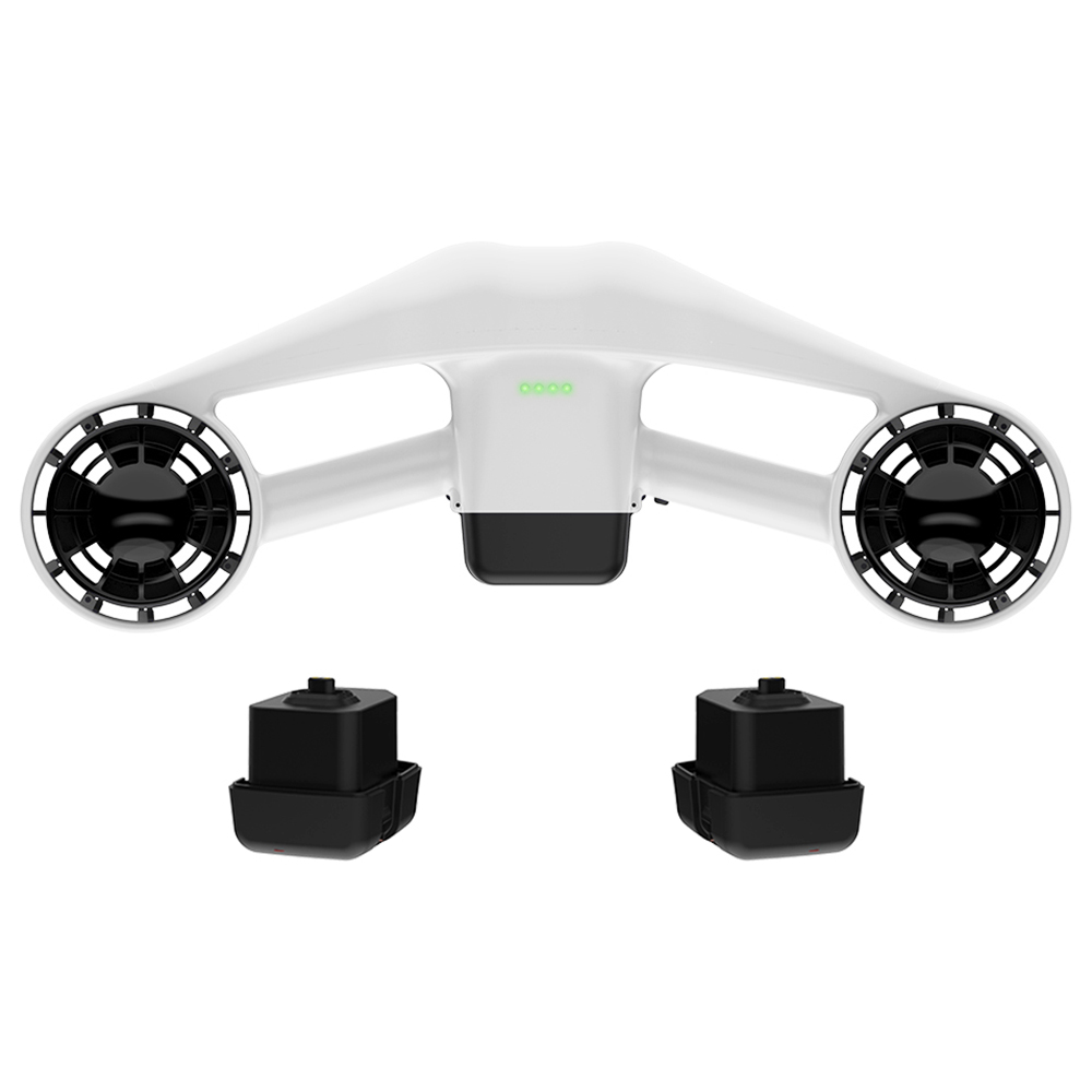 Hypergogo Manta S 2 Batteries Sea Scooter Portable and Lightweight Water Cruiser Sports Enthusiasts Diver Propulsion - White