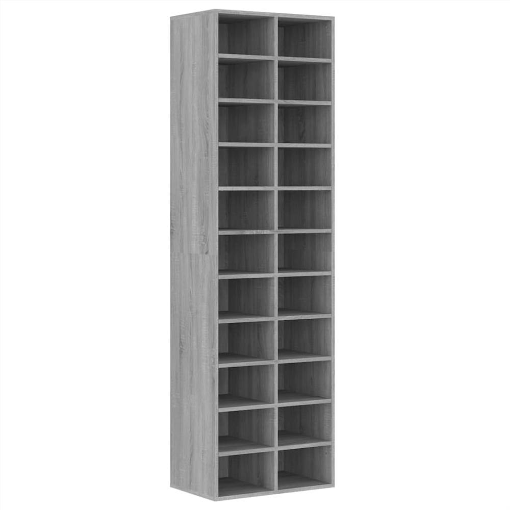 Shoe Cabinet Grey Sonoma 54x34x183 Cm Engineered Wood 11 Shoe Cabinet Grey Sonoma 54x34x183 cm Engineered Wood