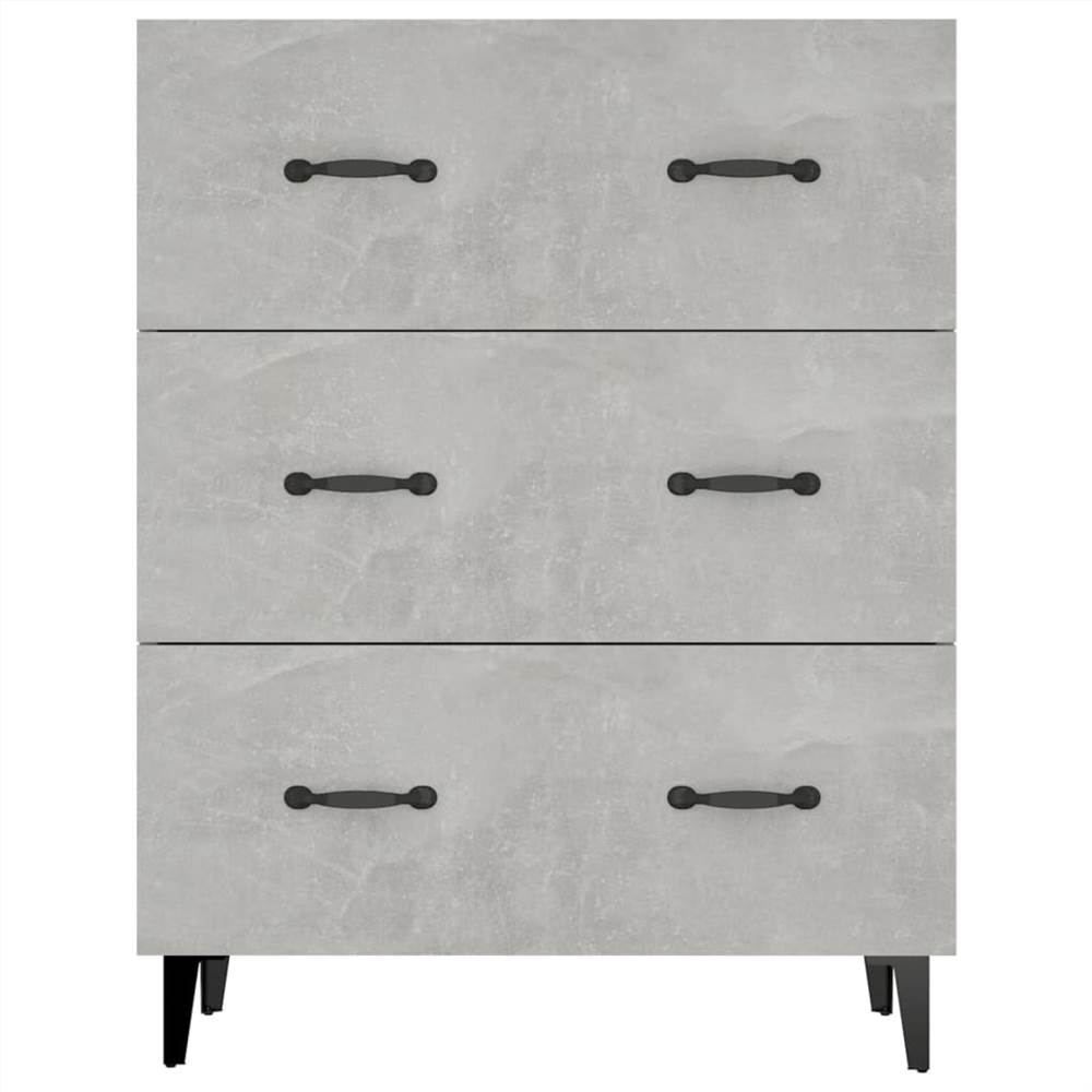 Sideboard Concrete Grey 69.5x34x90 Cm Engineered Wood 9 Sideboard Concrete Grey 69.5x34x90 cm Engineered Wood