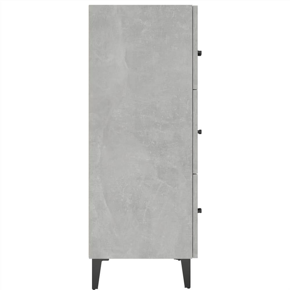 Sideboard Concrete Grey 69.5x34x90 Cm Engineered Wood 10 Sideboard Concrete Grey 69.5x34x90 cm Engineered Wood