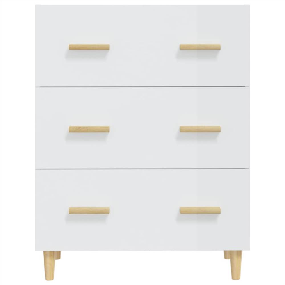 Sideboard High Gloss White 70x34x90 Cm Engineered Wood 8 Sideboard High Gloss White 70x34x90 cm Engineered Wood