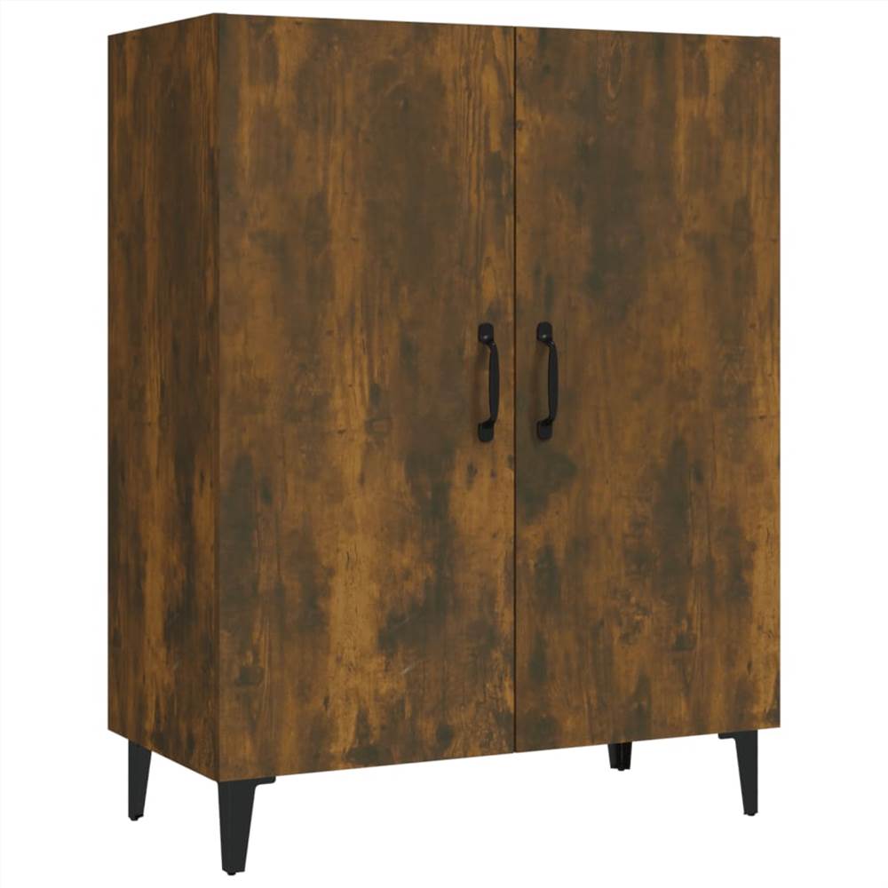 Sideboard Smoked Oak 70x34x90 Cm Engineered Wood 7 Sideboard Smoked Oak 70x34x90 cm Engineered Wood