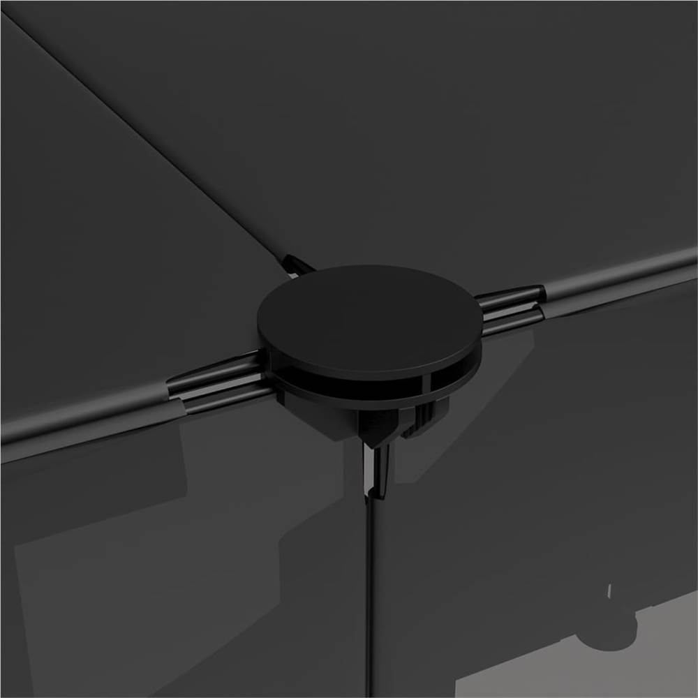 Small Animal Cage Black 143x107x93 cm PP and Steel