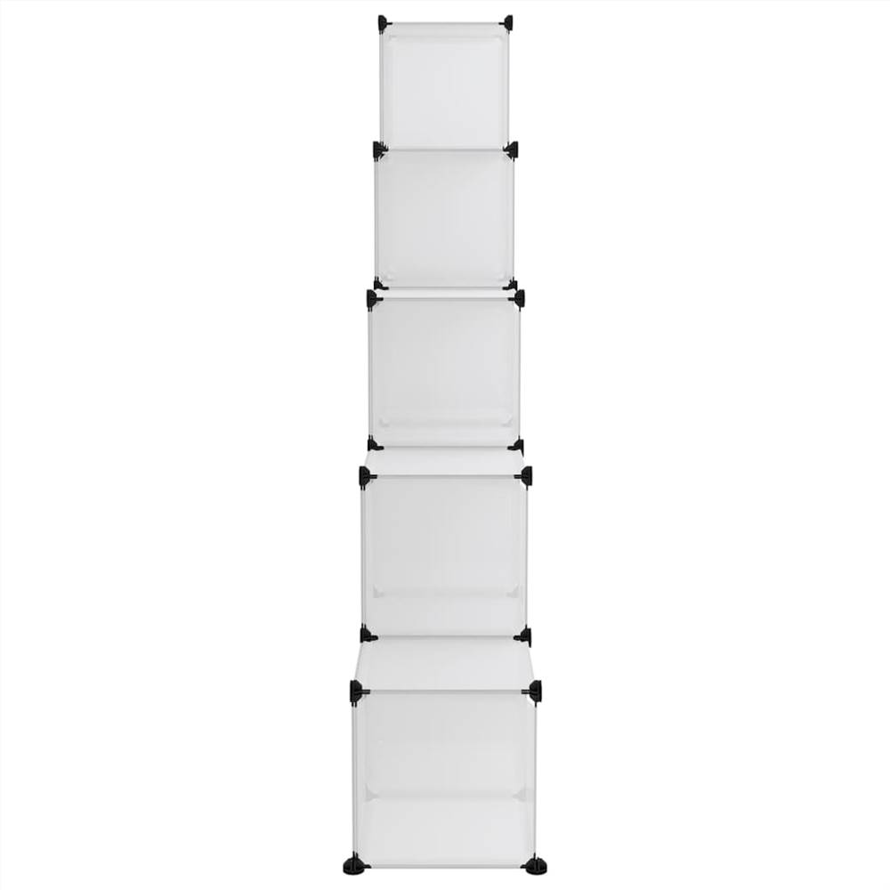 Storage Cube Organiser with 15 Cubes Transparent PP