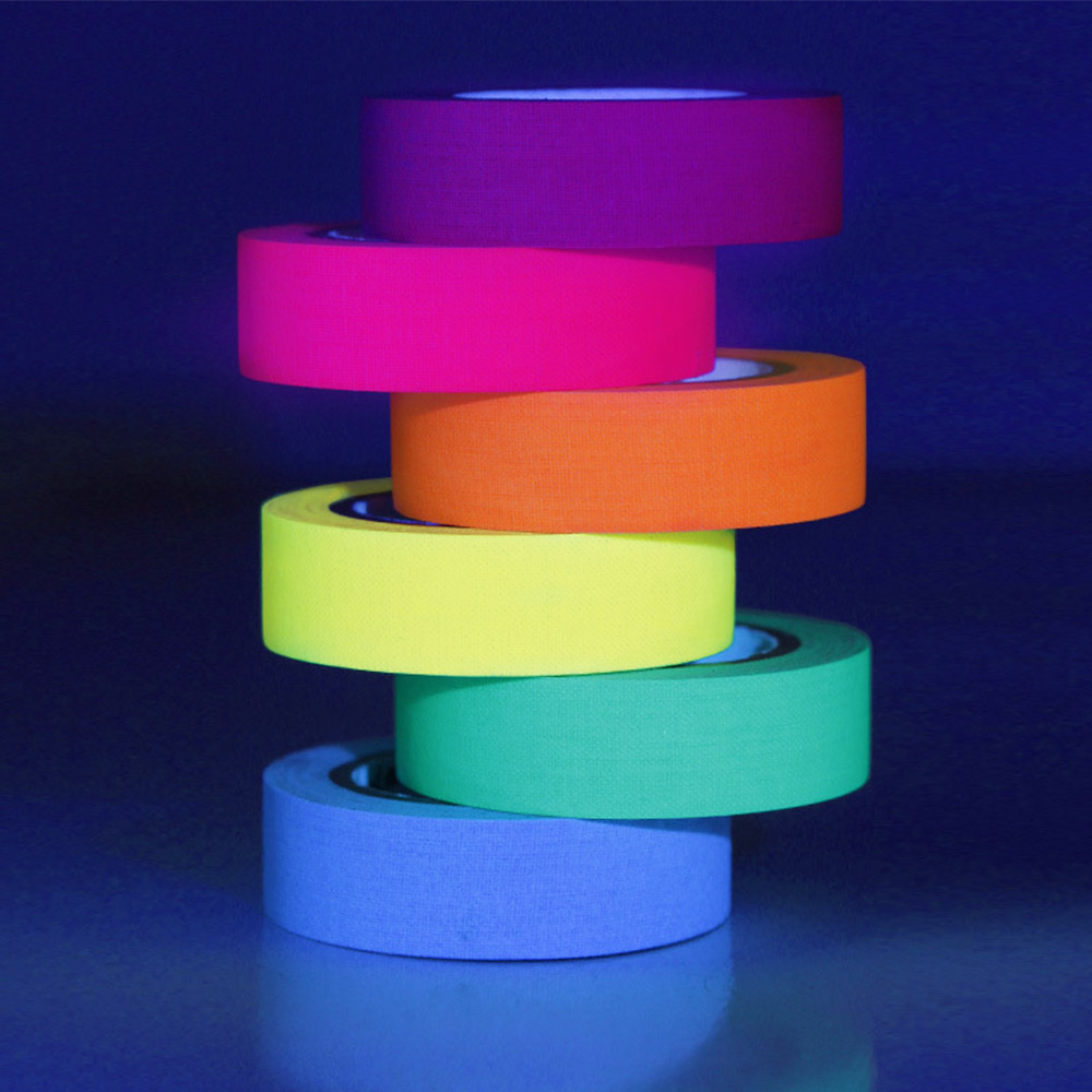 6 Colors Fluorescent Cloth Tape